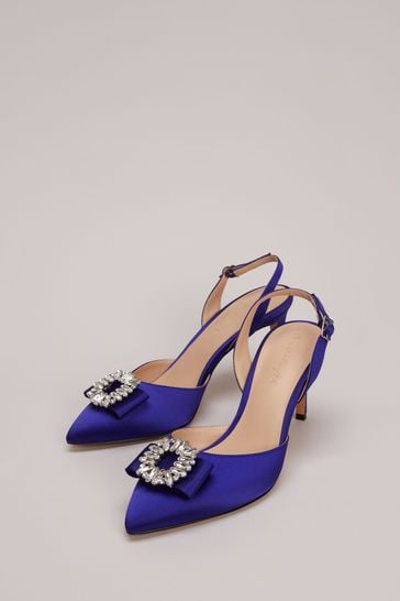 Royal blue slingback heels hotsell