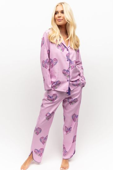 Cyberjammies Pink Curve Long Sleeve Pyjama Set