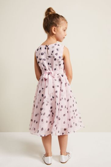 Polka dot fit on sale and flare dress