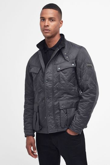Buy Barbour International Grey Tourer Ariel Polar Quilted Jacket