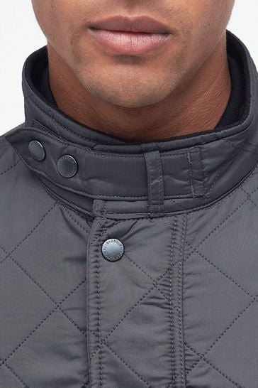 Barbour ariel quilted hot sale jacket grey