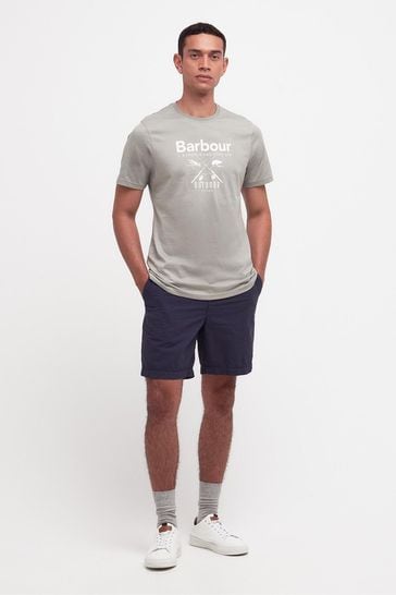 Barbour® Grey Fly Graphic Logo T-Shirt