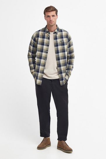 Green shop barbour shirt