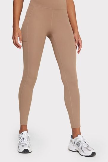 Chelsea Peers Brown Soft Stretch High-Rise Leggings