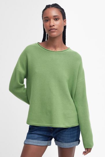 Barbour® Green Marine Knitted Jumper