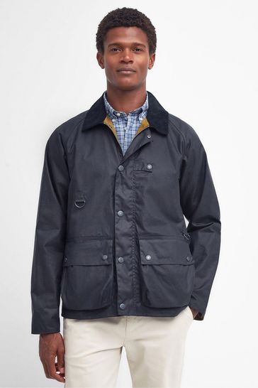 Barbour® Blue Utility Spey Wax Jacket