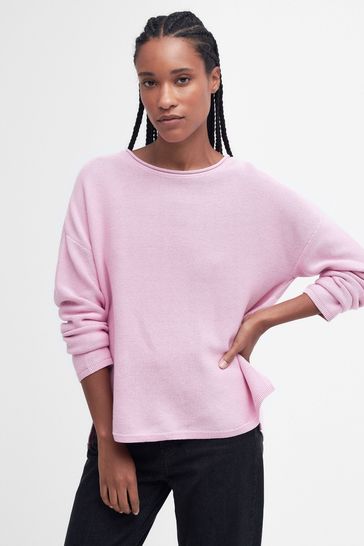 Barbour® Pink Marine Knitted Jumper