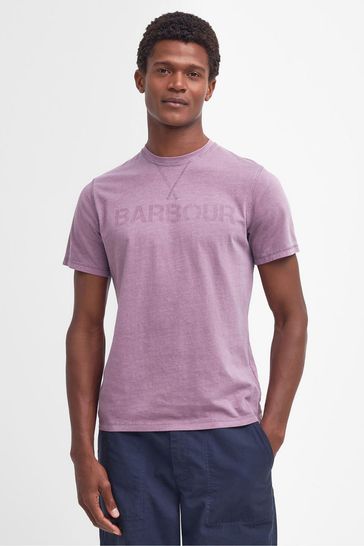 Buy Barbour Purple 100 Cotton Atherton T Shirt from Next Saudi Arabia