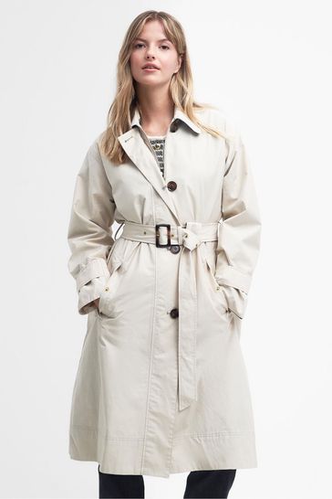 Barbour cream coat clearance
