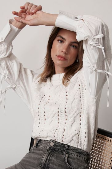 Velvet on sale knit jumper