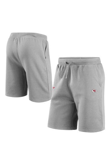 adidas Grey NFL Kansas City Chiefs Primary Logo Graphic Fleece Shorts