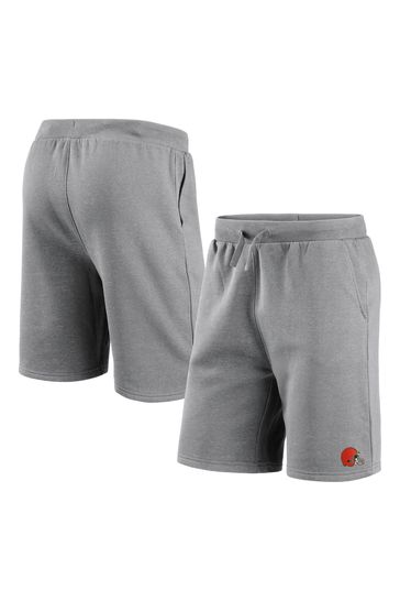 Fanatics Grey NFL Cleveland Browns Primary Logo Graphic Fleece Shorts