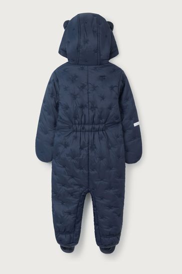 White company top baby snowsuit