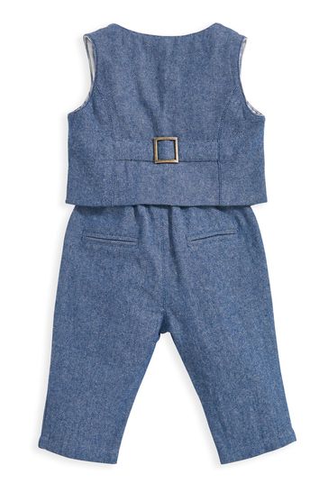 Buy Mamas & Papas Blue Waistcoat And Trousers Set 2 Piece from Next USA