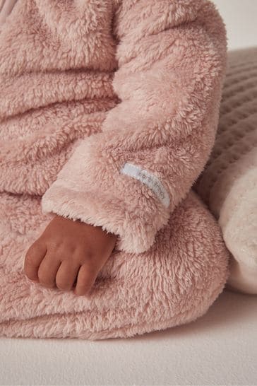White fleece romper cheap