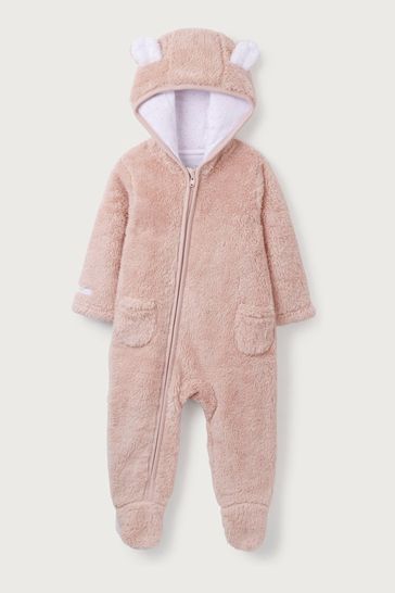 White fleece romper hotsell