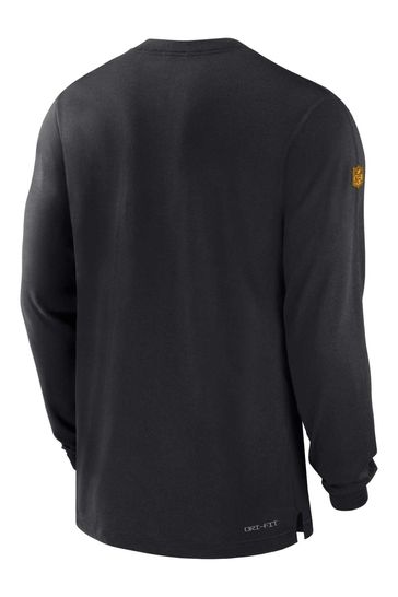 Buy Fanatics NFL Pittsburgh Steelers Sideline Dri FIT Player Long Sleeve Black Top from the Laura Ashley online shop