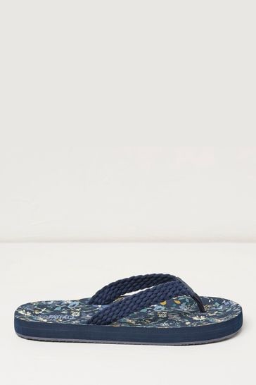 FatFace Blue Bay Moulded Flip Flops