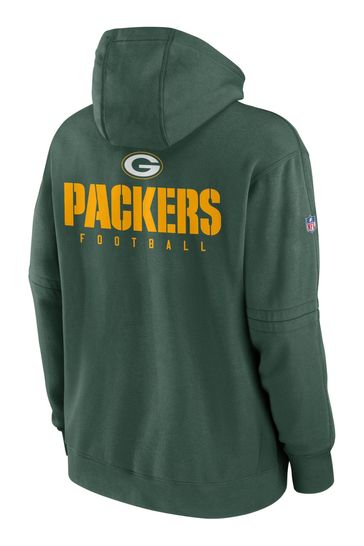 Buy Fanatics Green Bay Packers Sideline Club Fleece Pullover