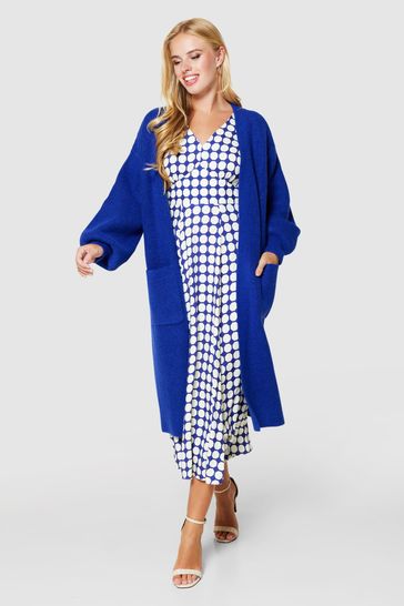 Blue deals oversized cardigan