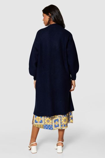 Blue long cardigan shop