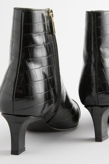 Brooklyn crocodile effect boots shop