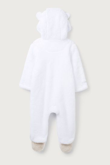 White company fleece romper store