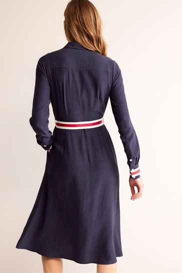 Buy Boden Blue Kate Tipping Shirt Dress from Next Luxembourg