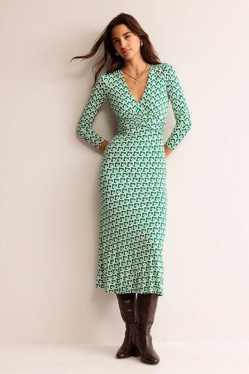 Buy Boden Green Elodie Empire Midi Dress from Next Bahrain