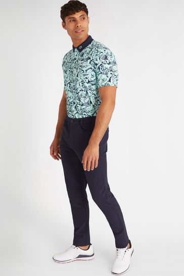 Buy Calvin Klein Golf Blue Abstract Print Polo Shirt from Next Taiwan