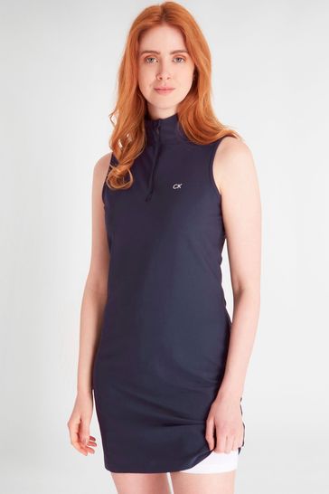 Buy Calvin Klein Golf Blue Springwood Dress from Next Ireland