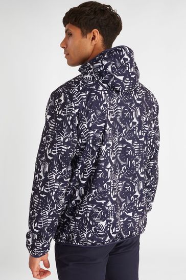 Buy Calvin Klein Golf Printed Windbreaker Blue Jacket from Next