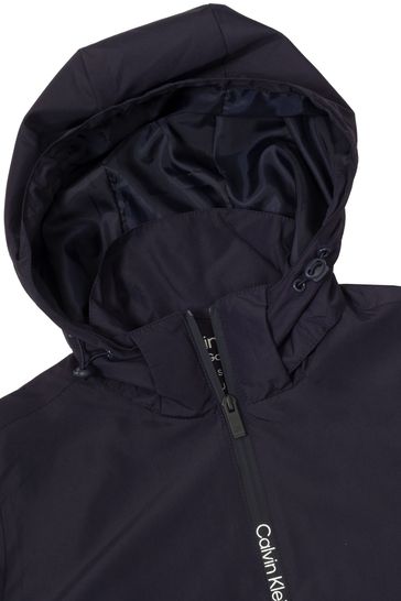 Calvin Klein Golf Blue Melody hooded Windbreaker Jacket