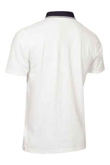 Calvin klein white polo shirt clearance