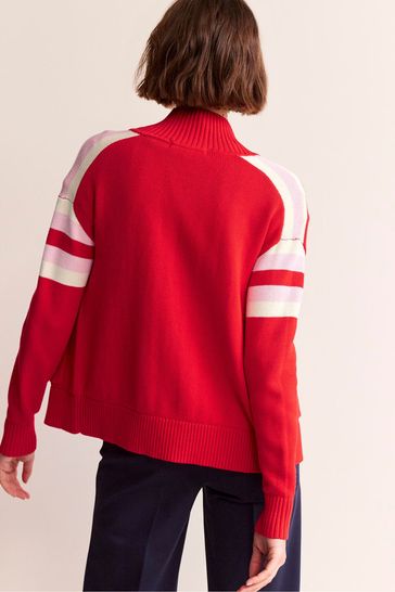Boden red cardigan shop