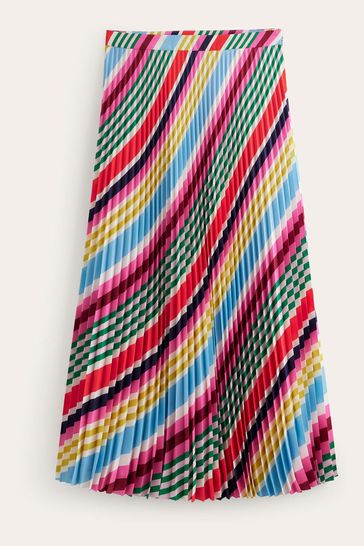 Boden pink pleated shop skirt