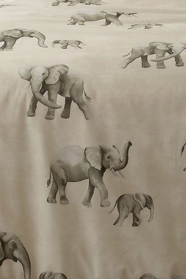 Fusion Natural Ella the Elephant Reversible Duvet Cover Set