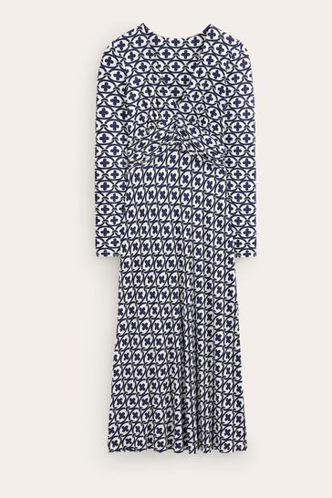 Buy Boden Blue Petite Elodie Empire Midi Dress from Next Luxembourg