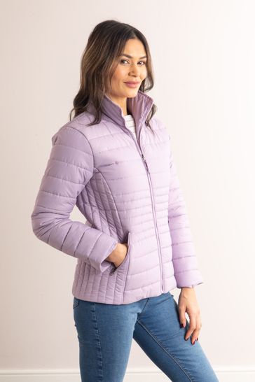 Lakeland Leather Purple Jolie Quilted Jacket