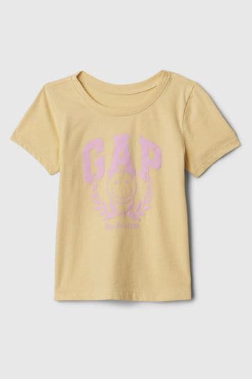 Buy Gap Yellow Logo T Shirt from Next Luxembourg