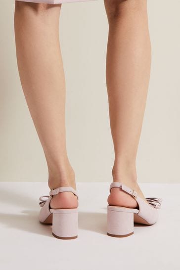 Buy Phase Eight Bow Front Block Heel Shoes from Next Bahrain
