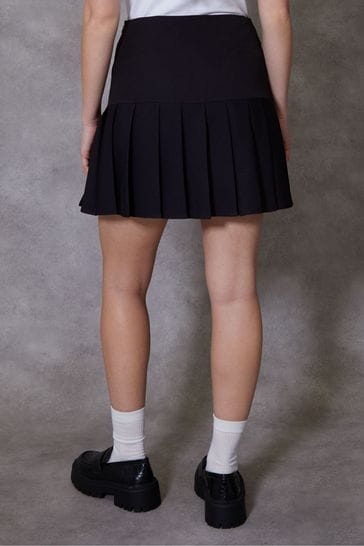 Black mini hot sale tennis skirt