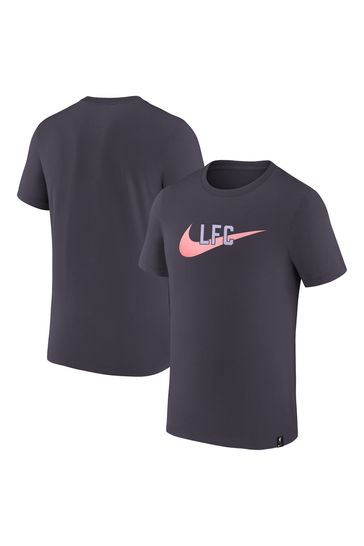 Nike Blue Liverpool Swoosh T-Shirt