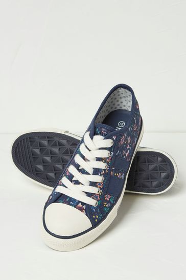 Buy FatFace Canvas Lace Up Trainers from Next Bahrain