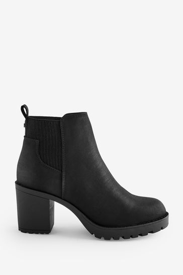 ONLY Black Heeled Ankle Boots