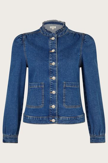 Denim jacket frill 2025