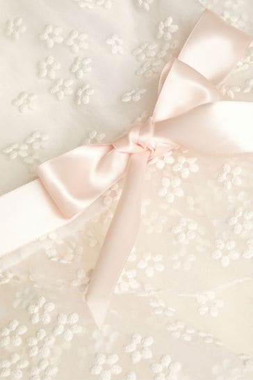 Buy Monsoon Natural Jasmine Organza Flower Dress from Next Luxembourg