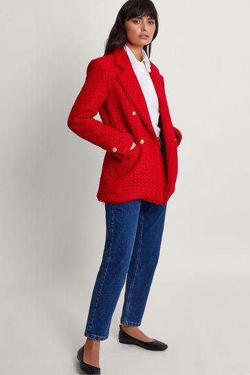 Monsoon red denim jacket 2025