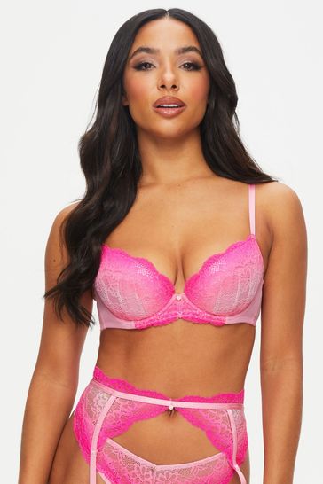 Buy Ann Summers Pink Ombre Sexy Lace Planet Padded Plunge Bra from Next  Canada