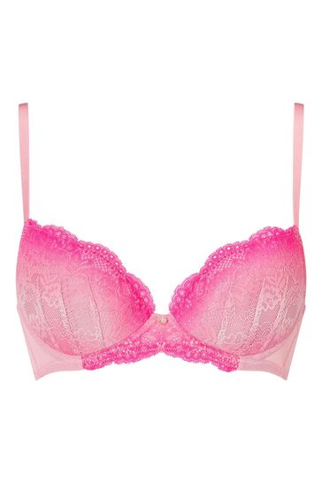 Buy Ann Summers Pink Ombre Sexy Lace Planet Padded Plunge Bra from Next  Canada